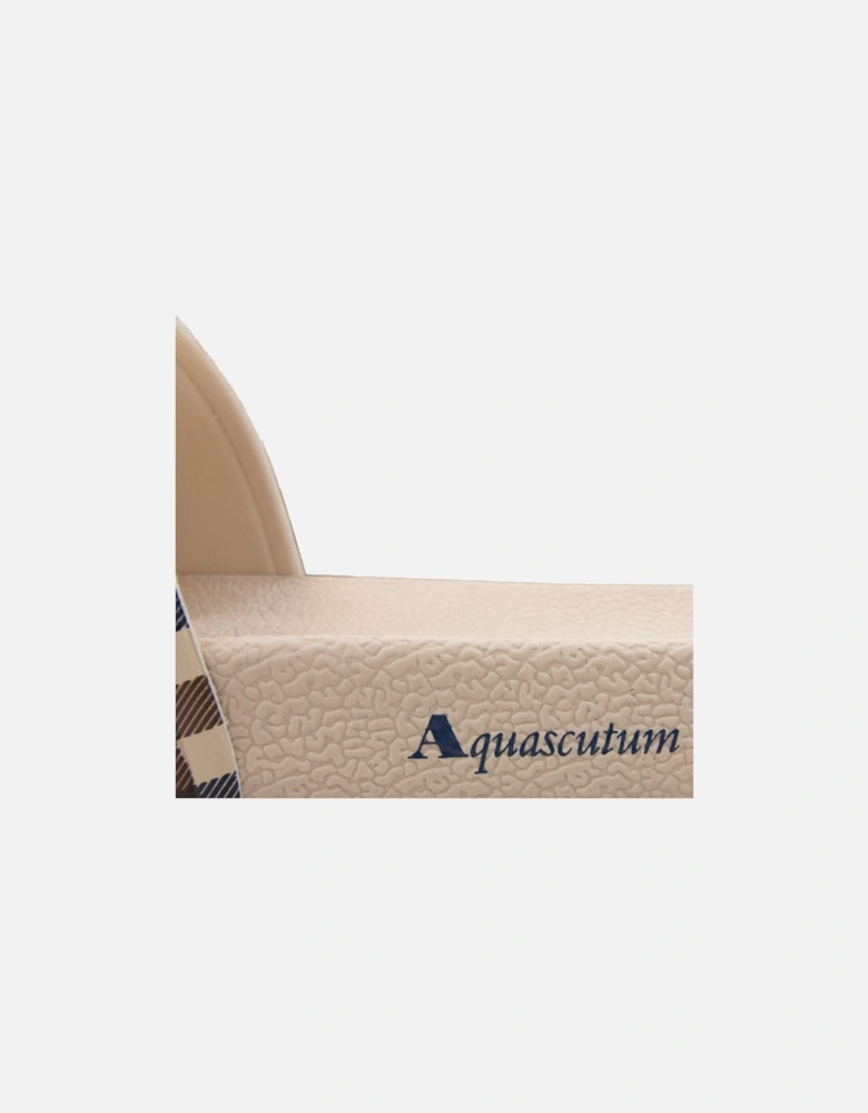 Beach Check Slippers Beige