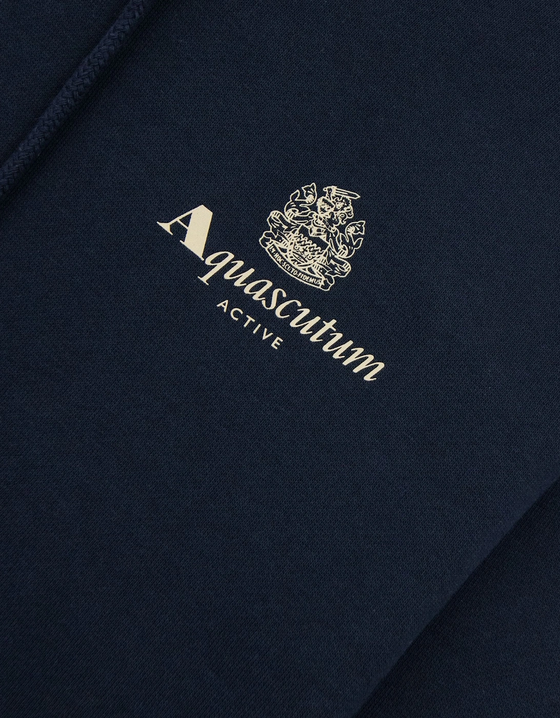 Active Club Check Merino Hoodie Navy