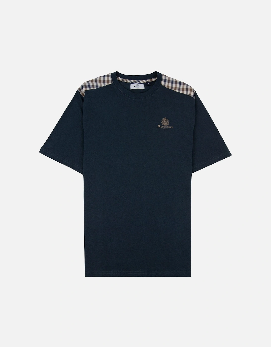 Club Check Shoulder T-shirt Navy, 6 of 5