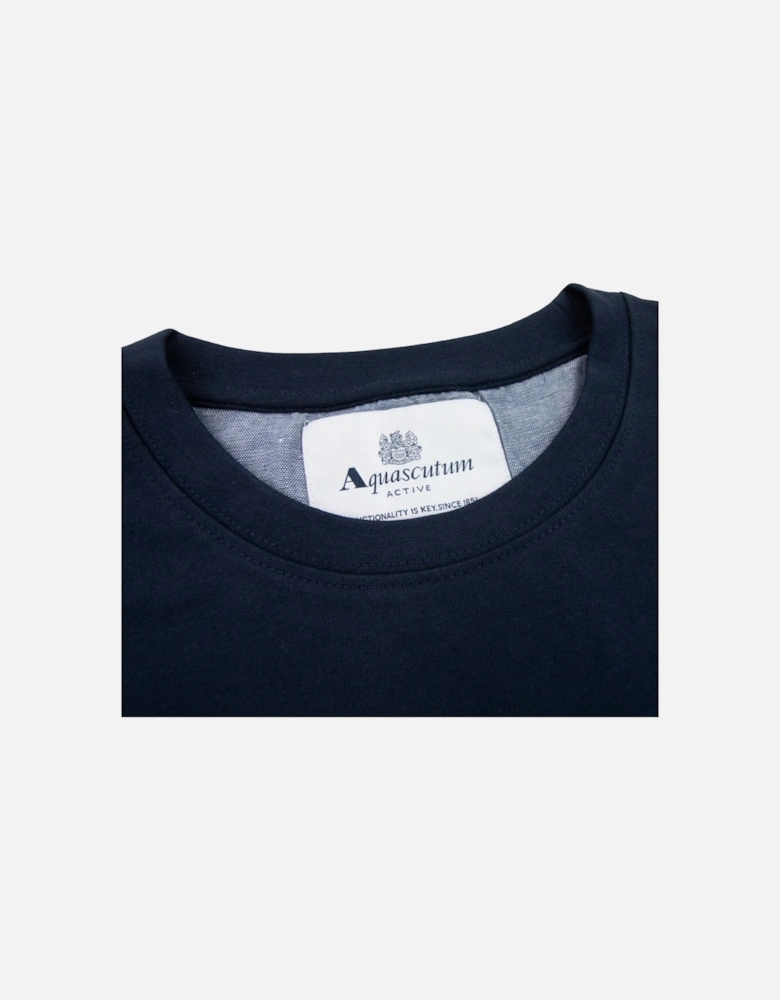 Active Small Logo Crewneck Sweatshirt Navy 11