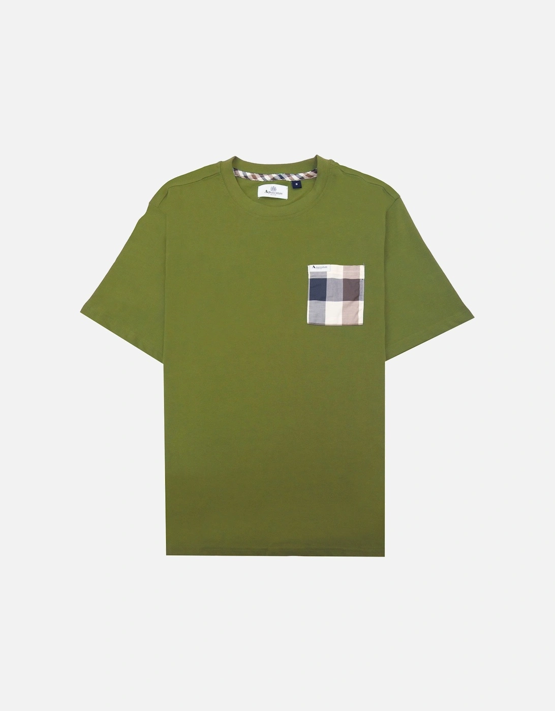 Macro Club Check T-shirt Army Green, 5 of 4