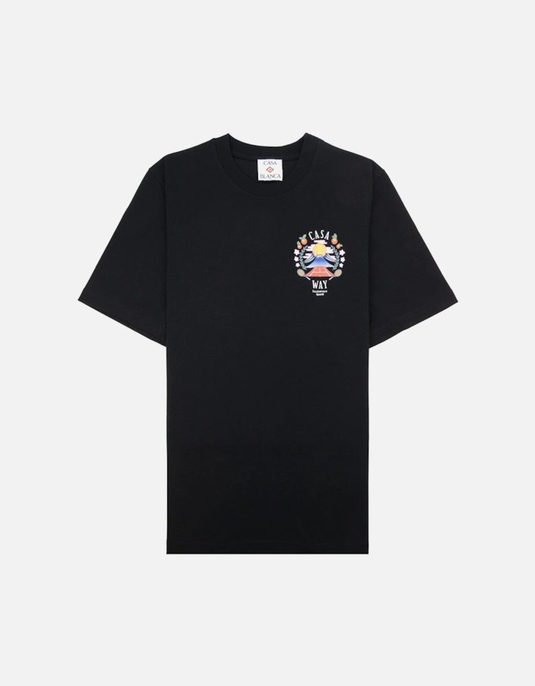 Casa Way Mountain Short Sleeve T-shirt Black