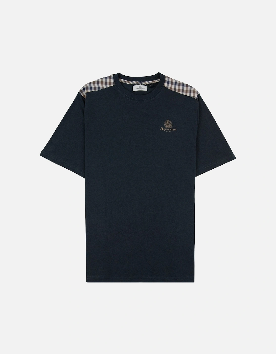 Club Check Shoulder T-shirt Black, 6 of 5