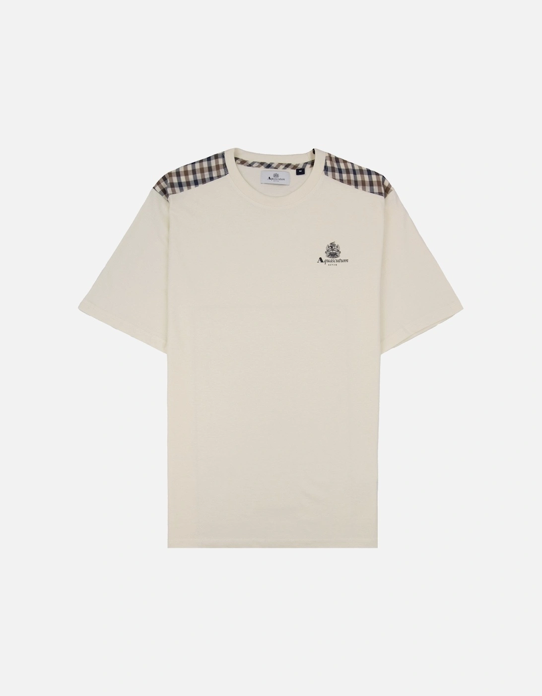 Club Check Shoulder T-shirt Old White, 5 of 4