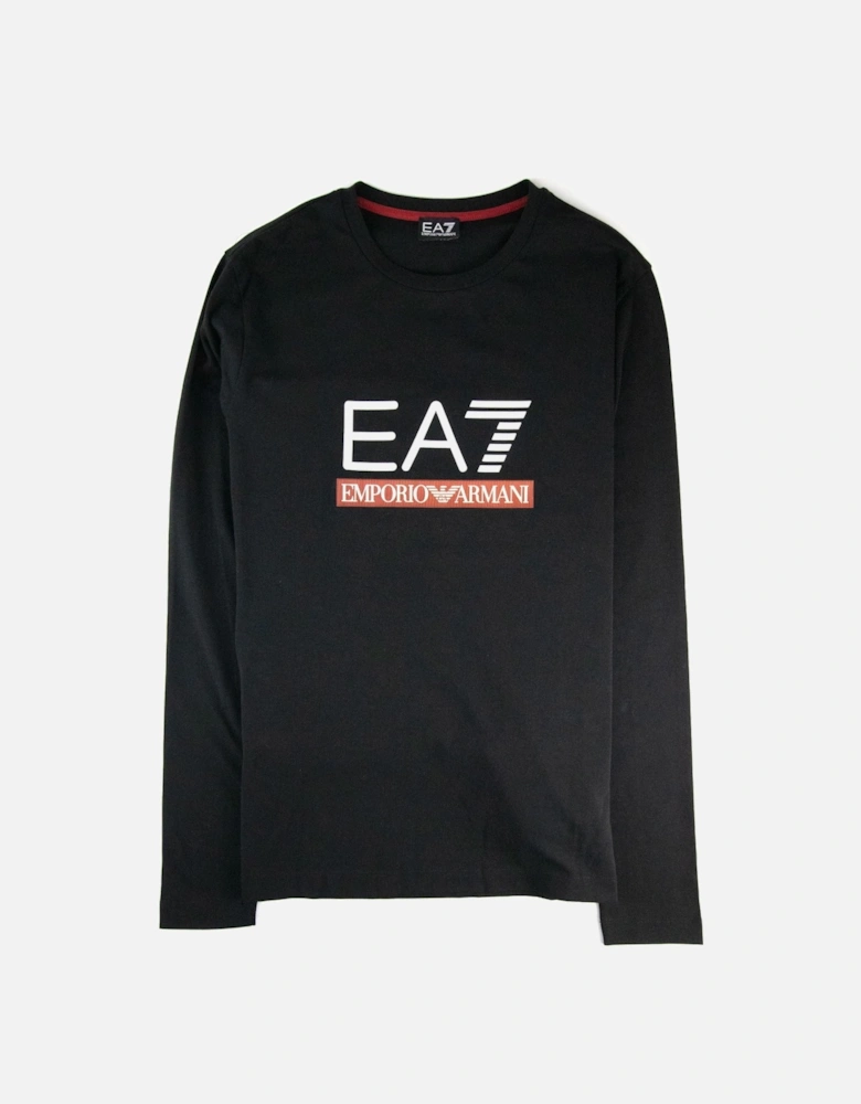 Train Graph Large Logo Long Sleeve T-shirt Black