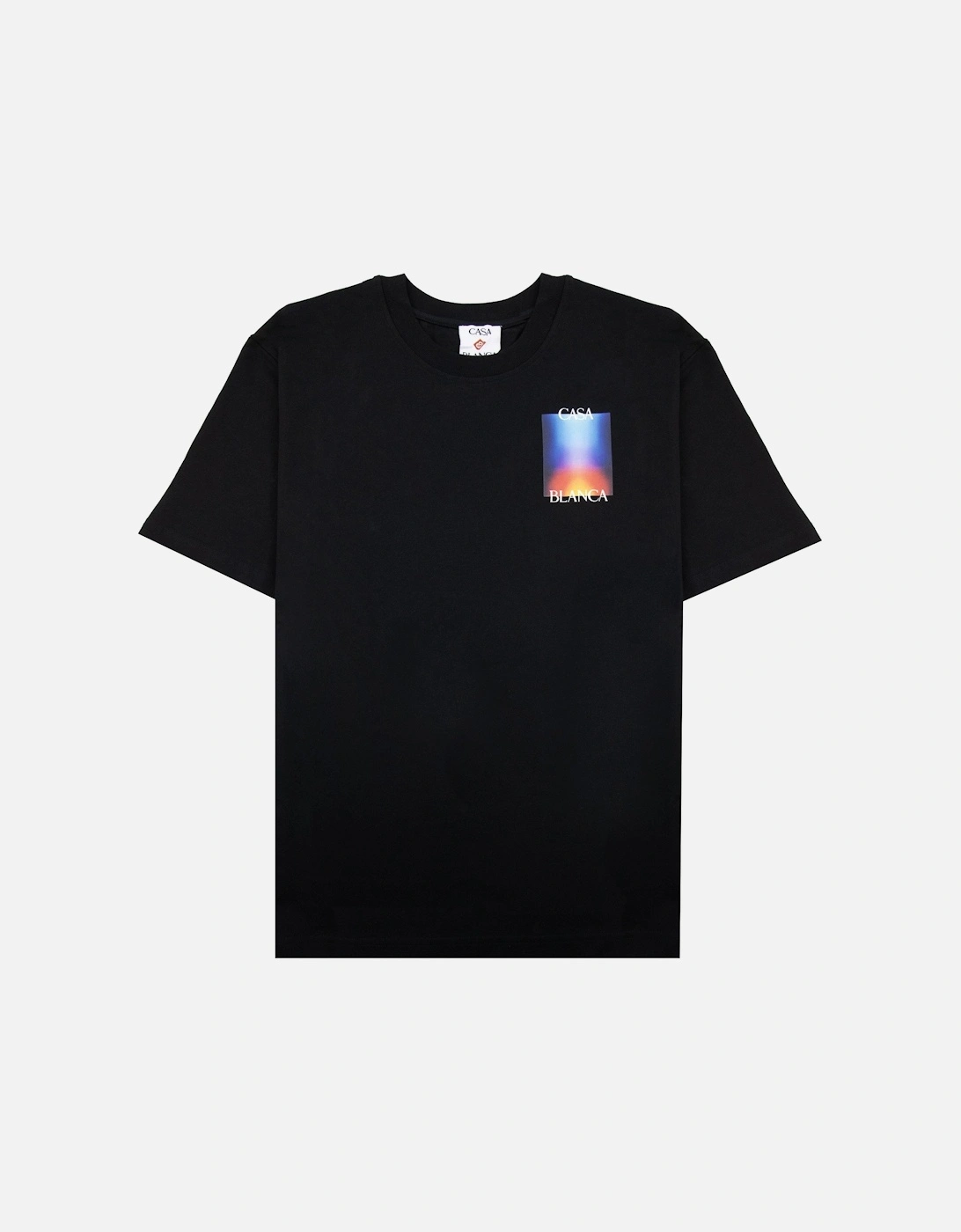 Gradient Stacked Logo T Shirt Black 001, 6 of 5