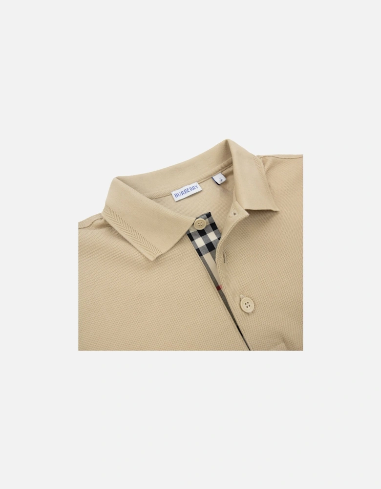 Eddie Cotton Polo Shirt Soft Fawn