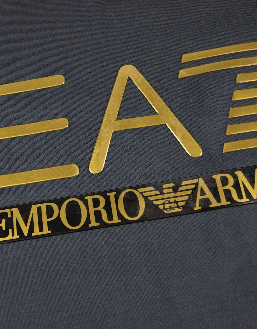 3D Gold Logo Long Sleeve T-shirt Darkslate