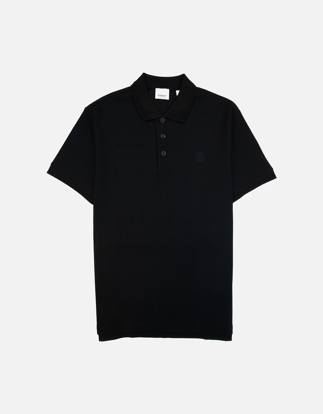 Manzoni Monogram Pique Polo Black, 4 of 3