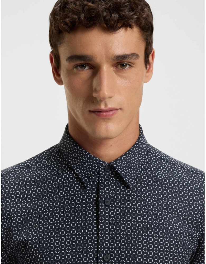 BOSS Black P-ROAN-kent-C1-233 Shirt 405 Dark Blue