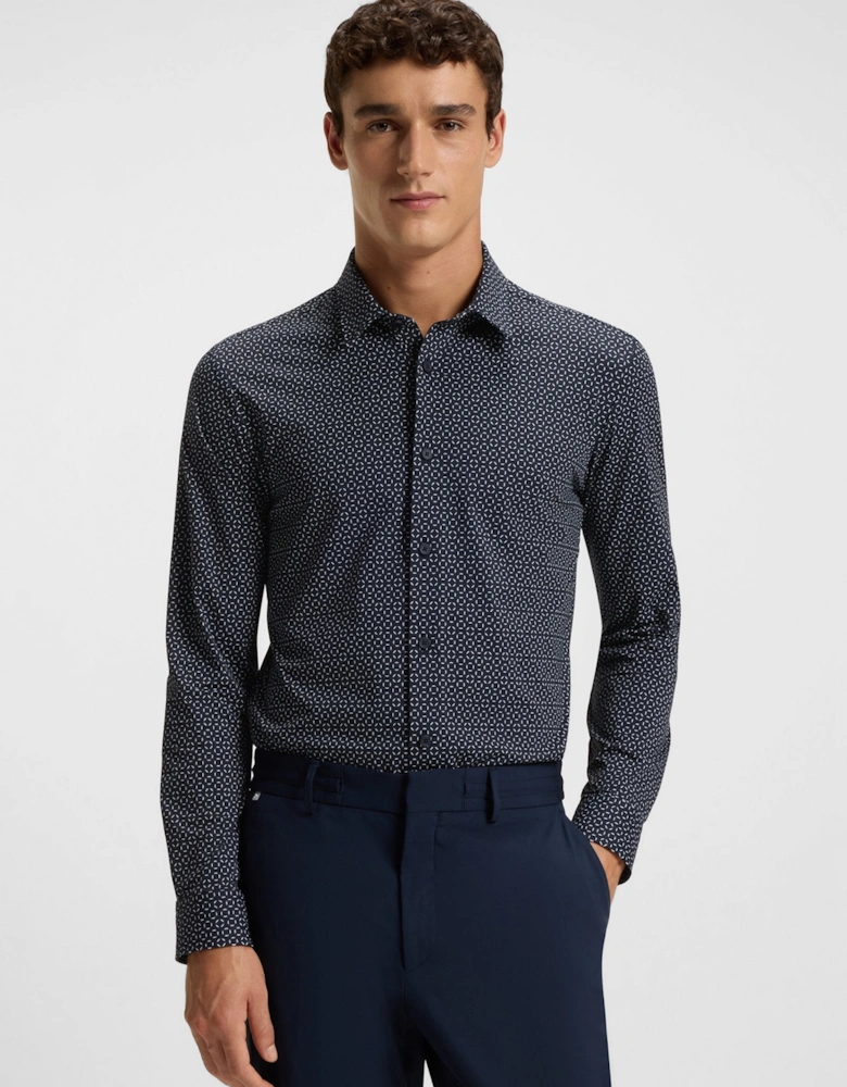 BOSS Black P-ROAN-kent-C1-233 Shirt 405 Dark Blue