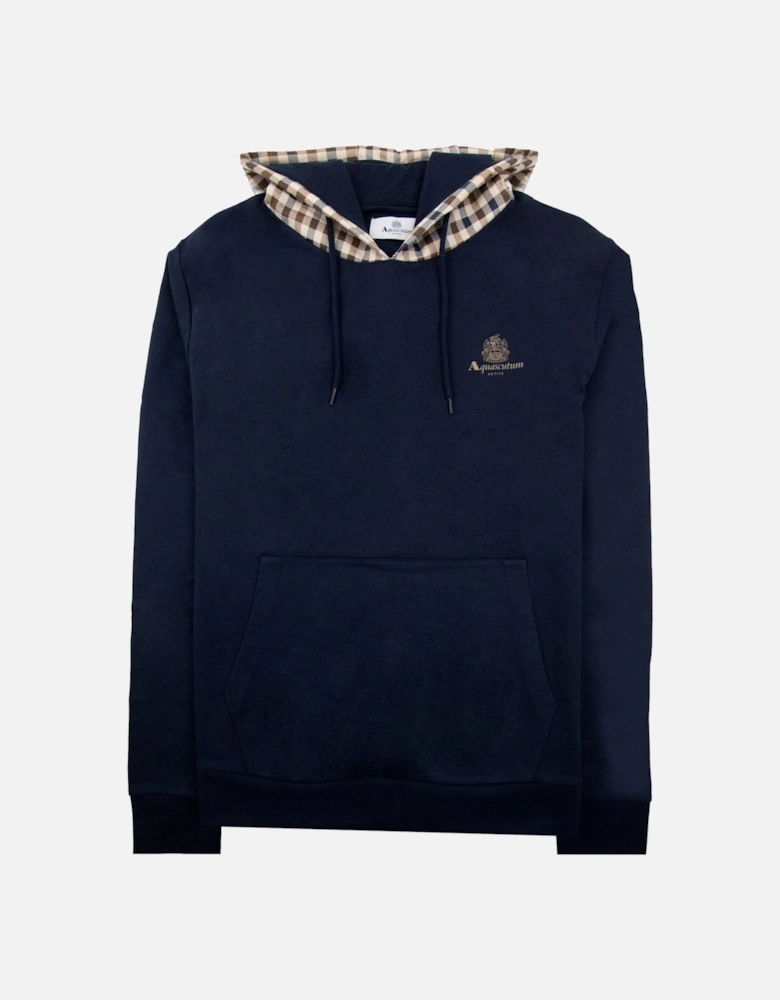 Club Check Hoodie Navy 11