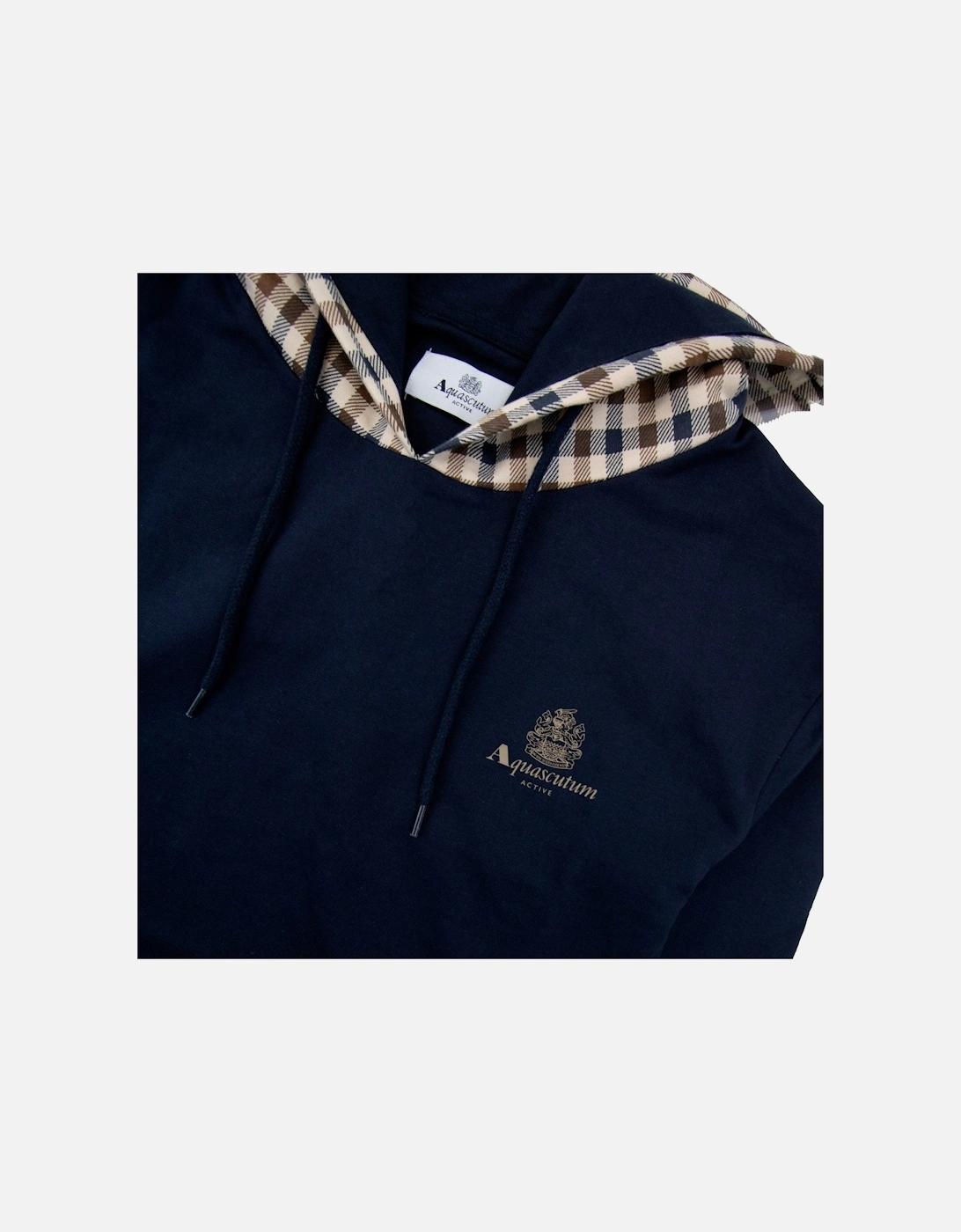 Club Check Hoodie Navy 11