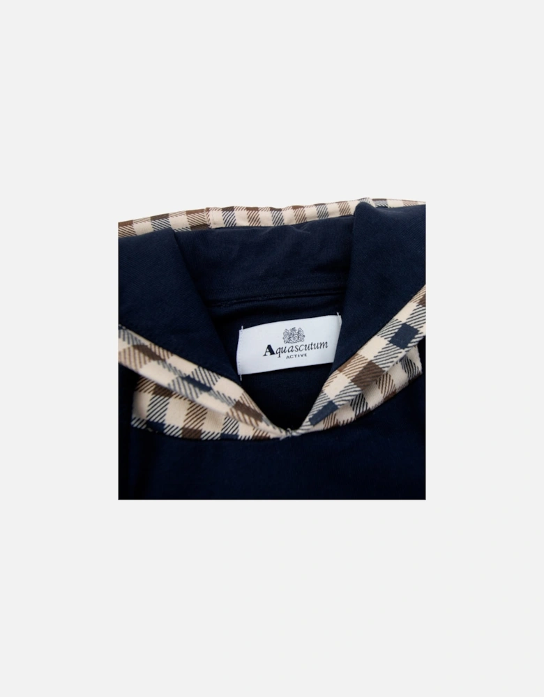 Club Check Hoodie Navy 11