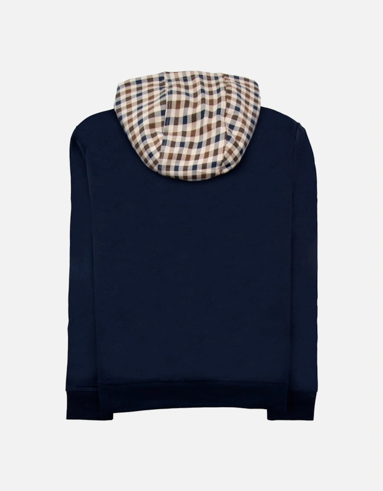 Club Check Hoodie Navy 11