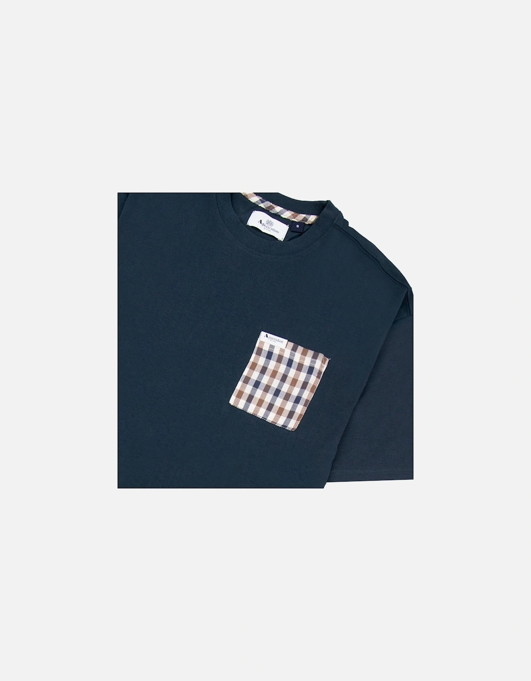 Club Check Pocket T Shirt Navy 11