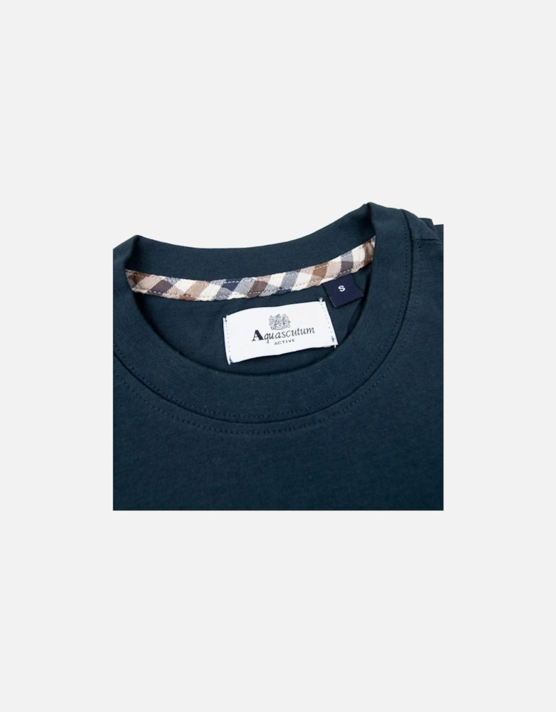 Club Check Pocket T Shirt Navy 11