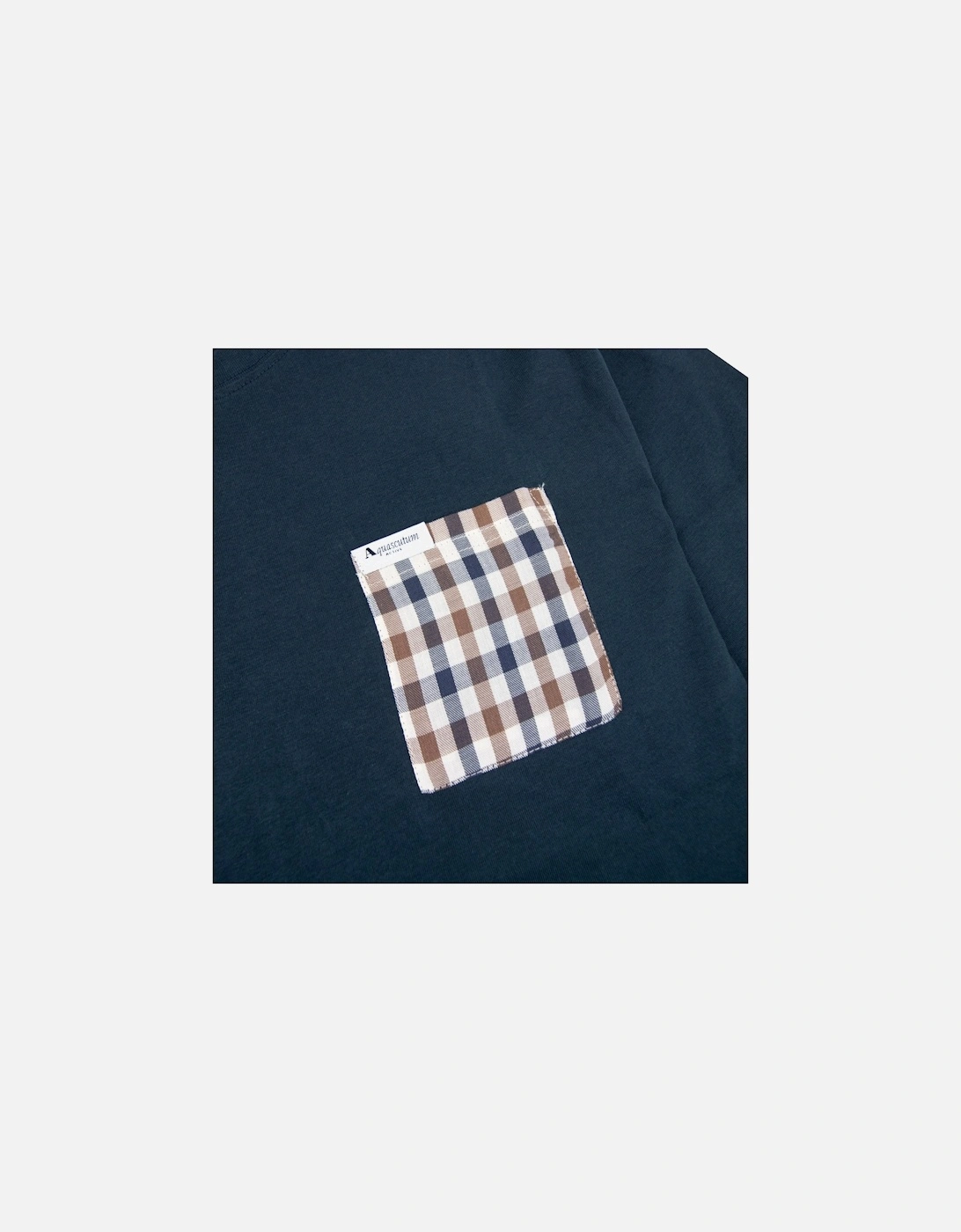 Club Check Pocket T Shirt Navy 11