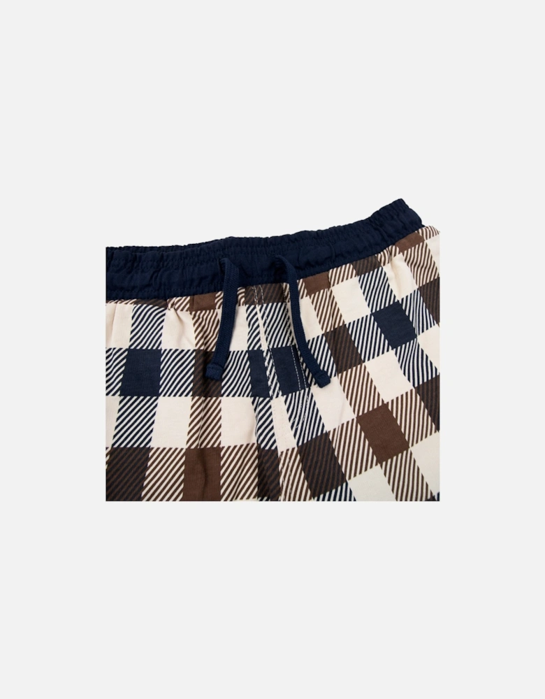 Macro Club Check Shorts Navy 11