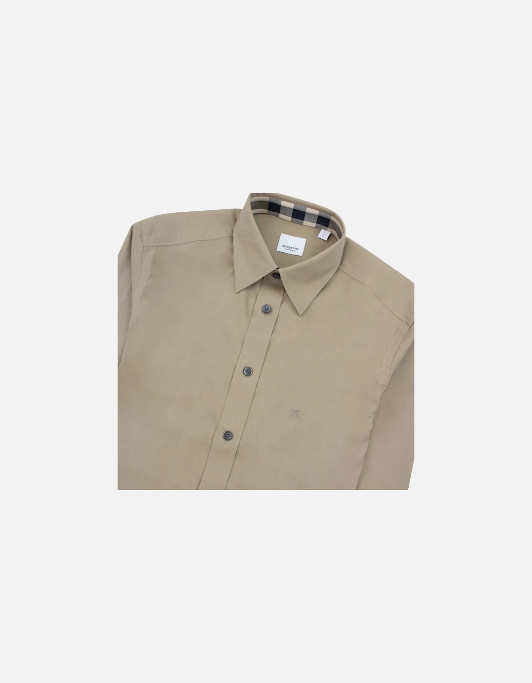 Check Collar Shirt Dark Honey