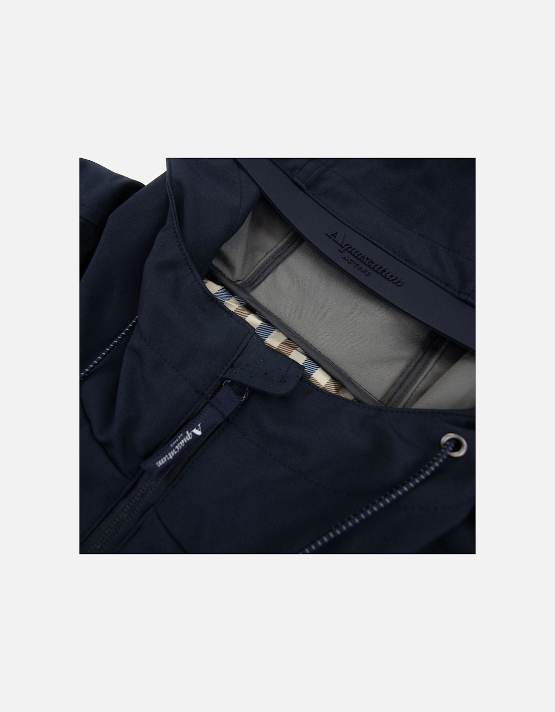 Shell Hybrid Hooded Jacket Navy 11