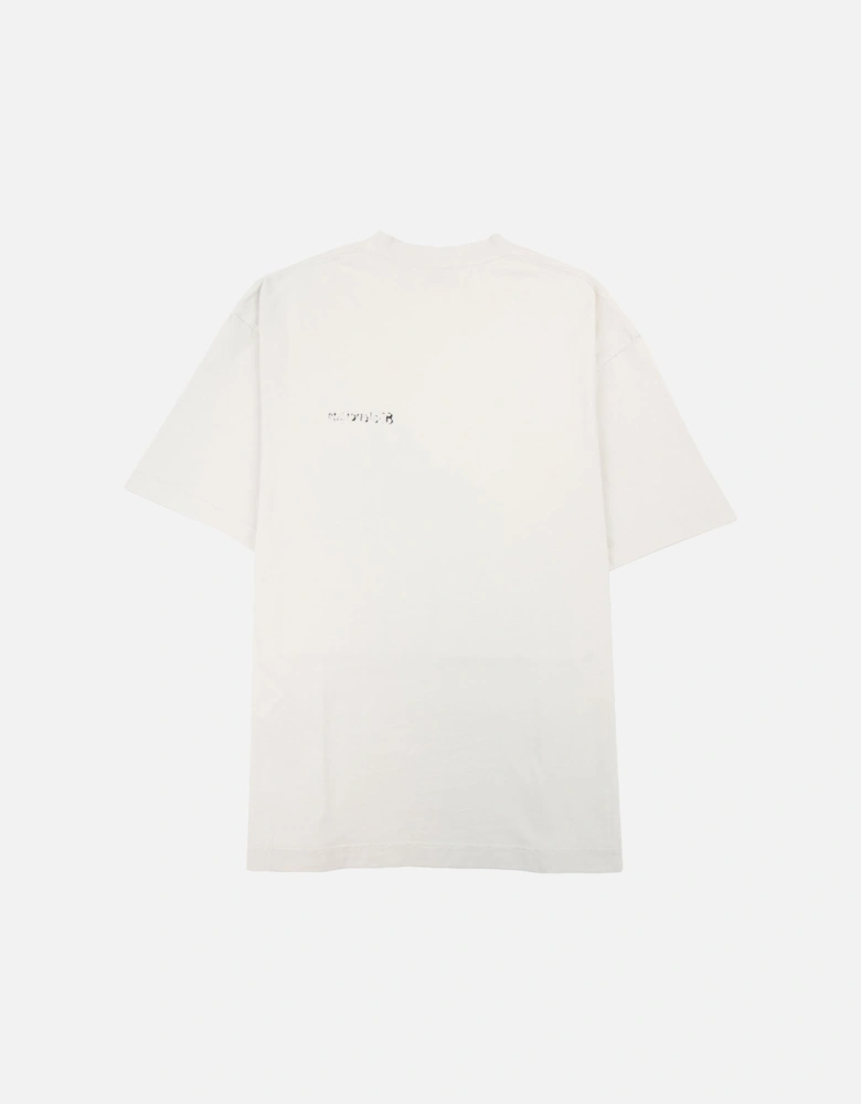 Painted Logo T Shirt White 9081