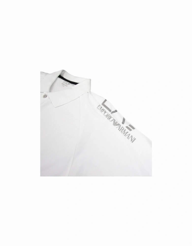 Train Visibility Short Sleeve Polo Shirt White