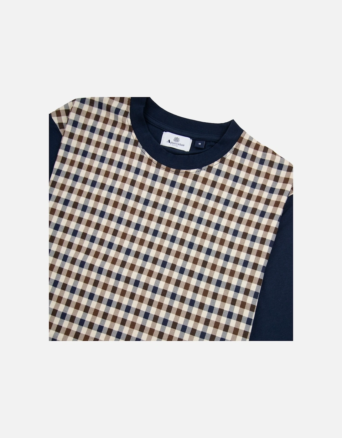 Active Side Club Check T Shirt Navy