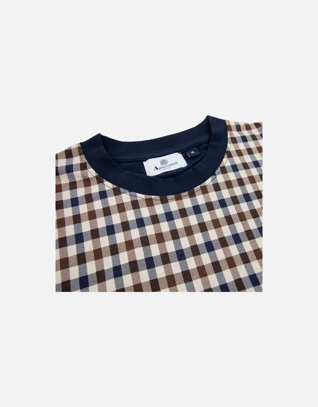 Active Side Club Check T Shirt Navy