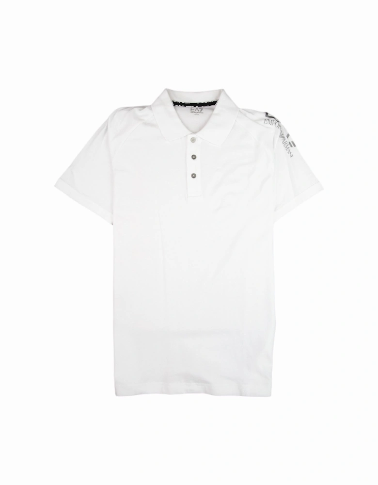Train Visibility Short Sleeve Polo Shirt White
