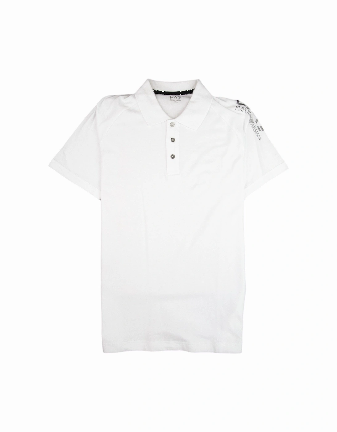 Train Visibility Short Sleeve Polo Shirt White, 3 of 2
