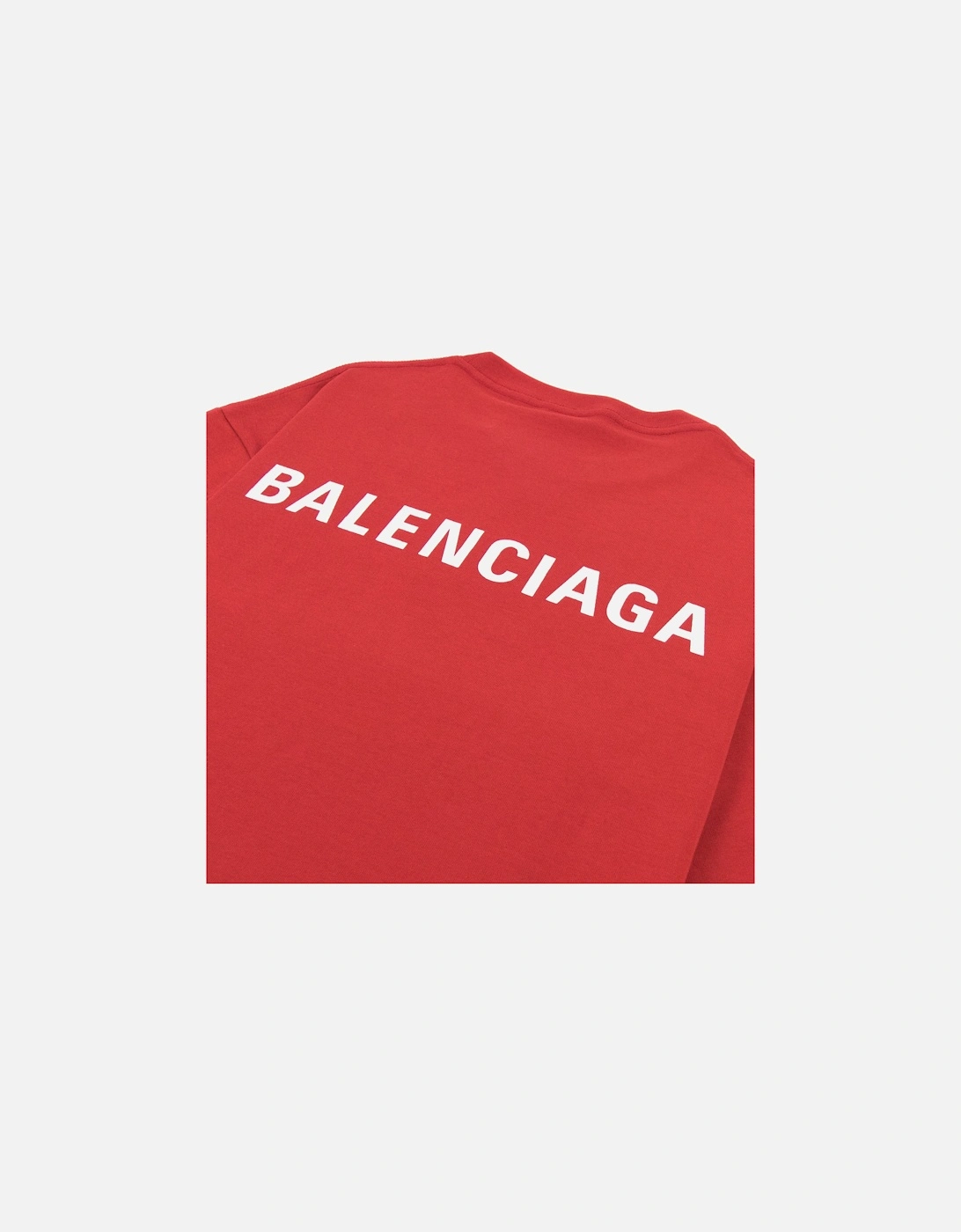 Logo Crewneck T Shirt Red