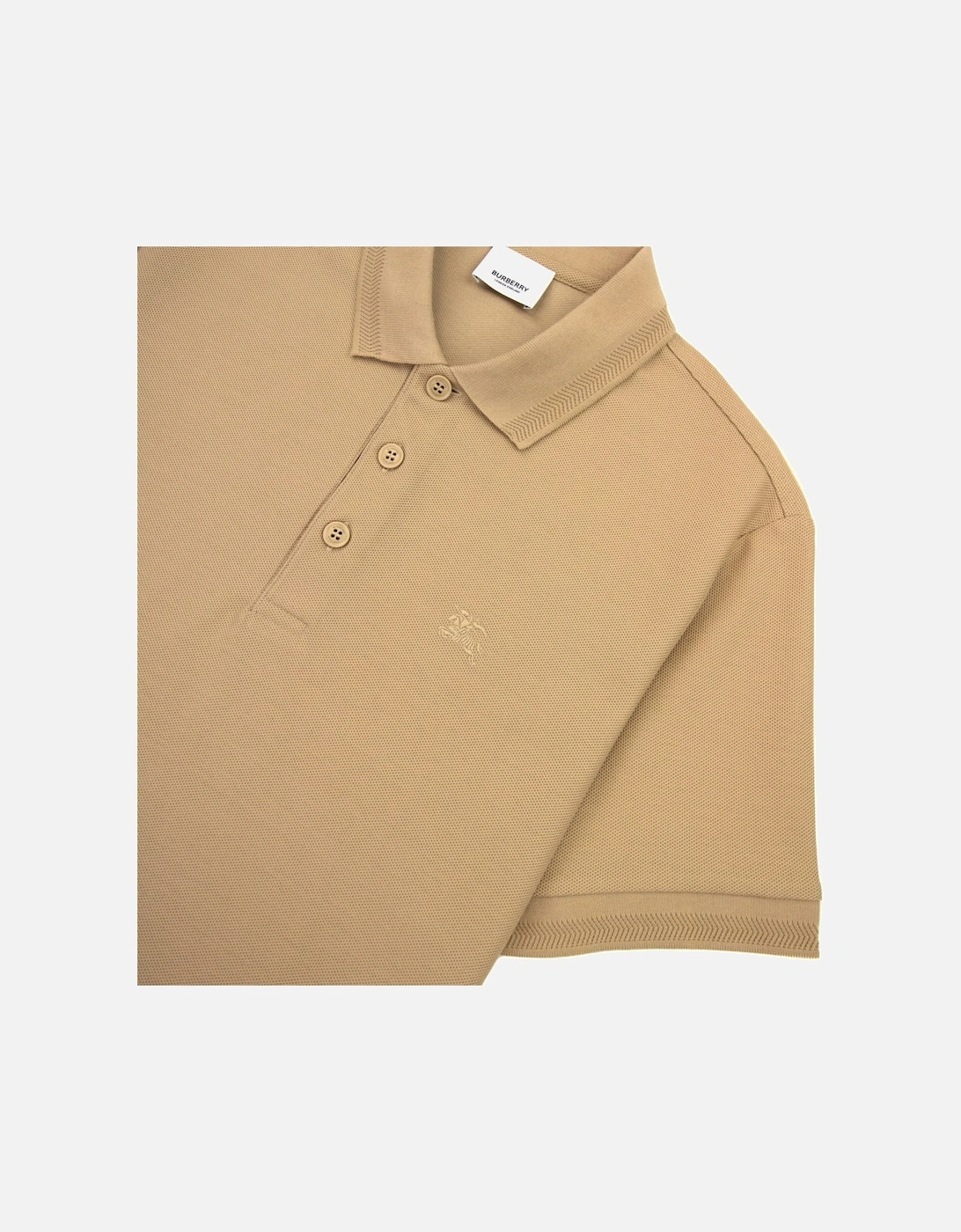 Manzoni Classic Logo Short Sleeve Polo Soft Fawn