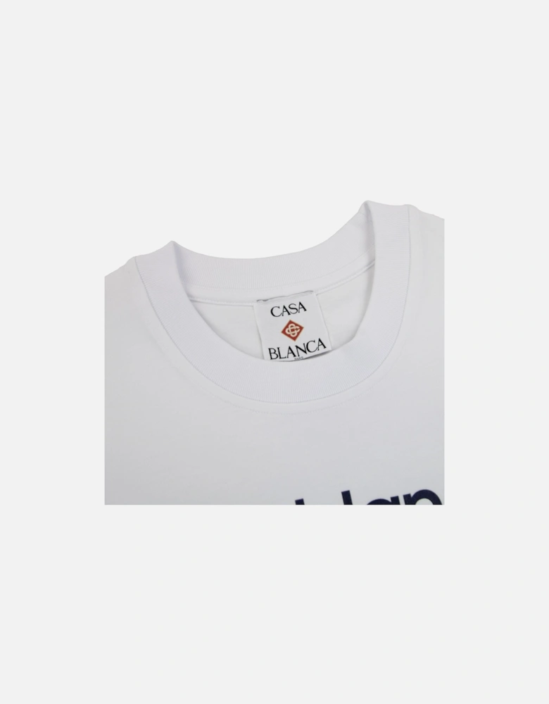 Tennis Club Icon Printed T-shirt White