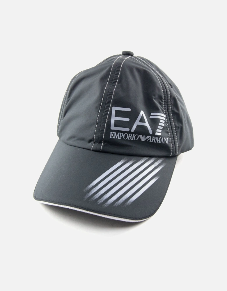 7 Lines Logo Baseball Cap Black