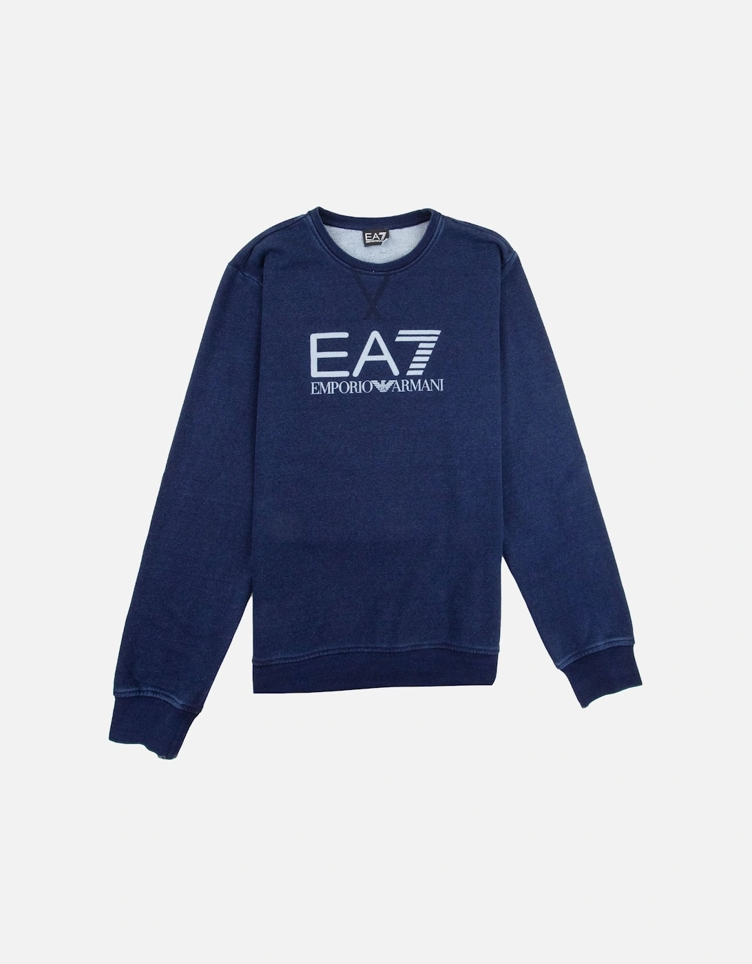 Train Inspired Crew Neck Sweatshirt Indigo, 3 of 2