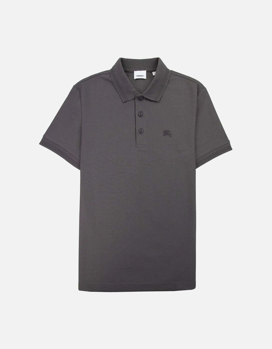 Manzoni Classic Logo Short Sleeve Polo Seal Grey, 5 of 4