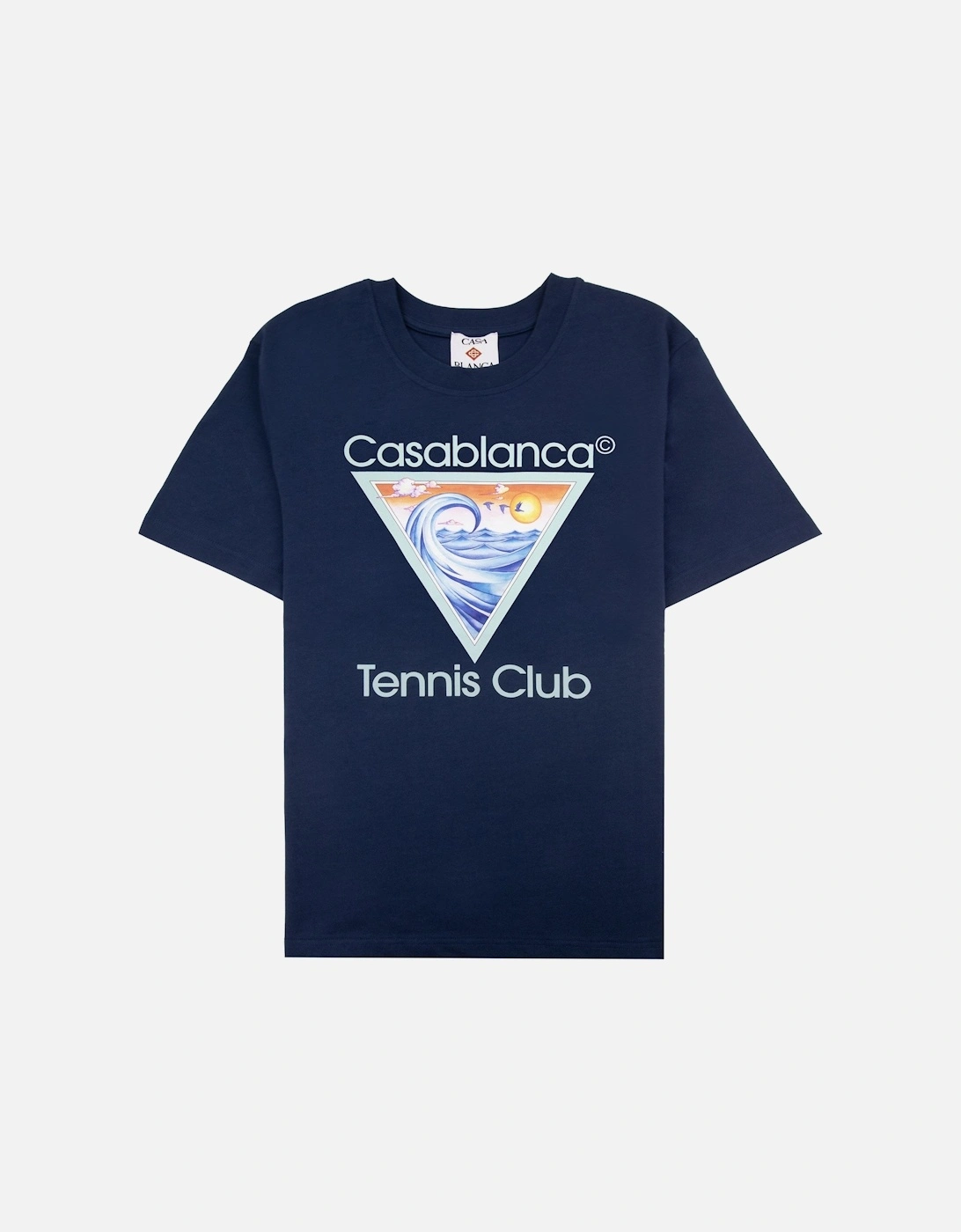 Tennis Club Icon Printed T-shirt Navy, 5 of 4