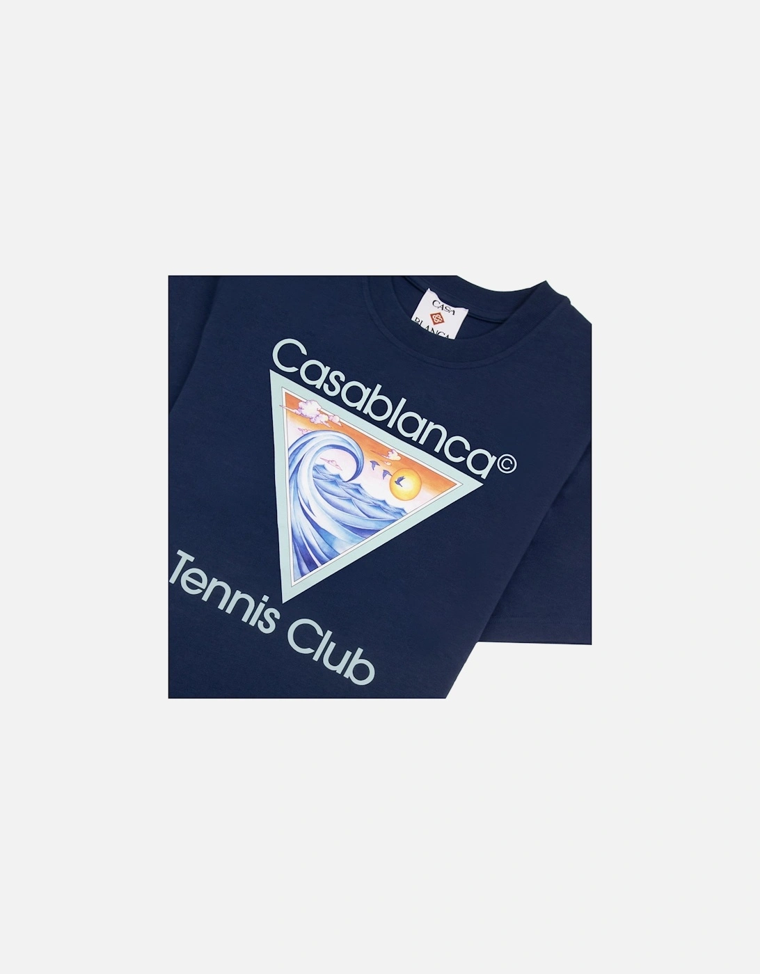 Tennis Club Icon Printed T-shirt Navy