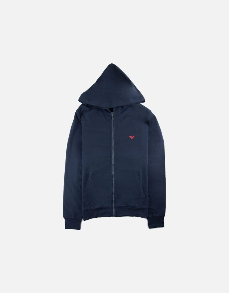 Loungewear Zip Up Hooded Sweater Marine