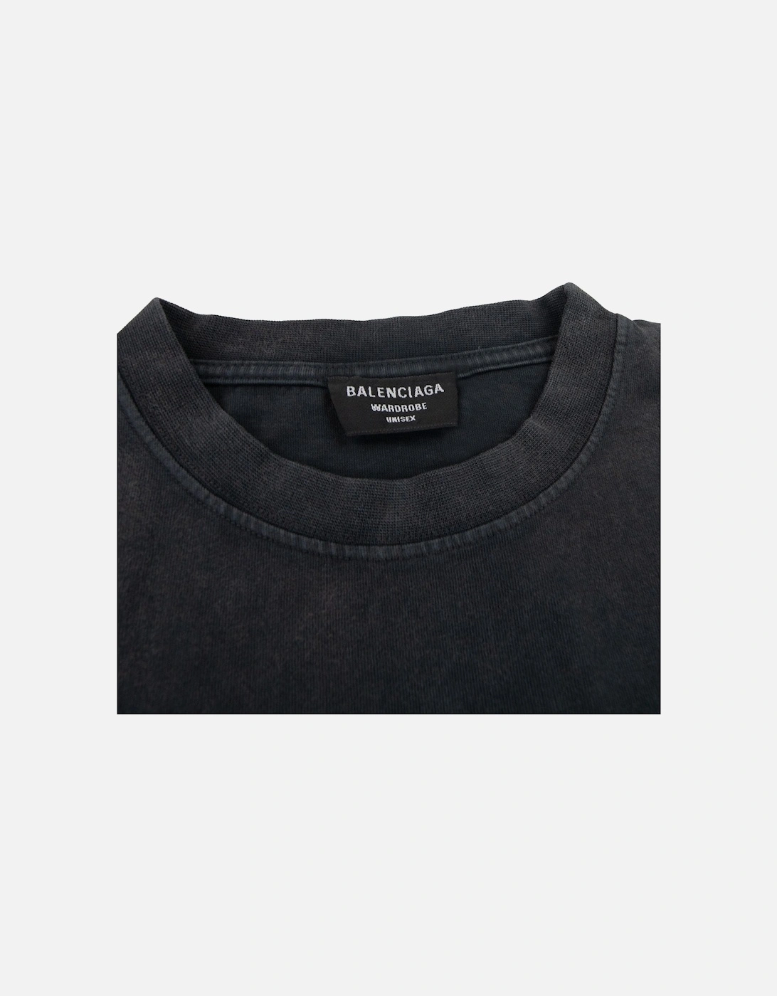 Logo Crewneck T Shirt Charcoal