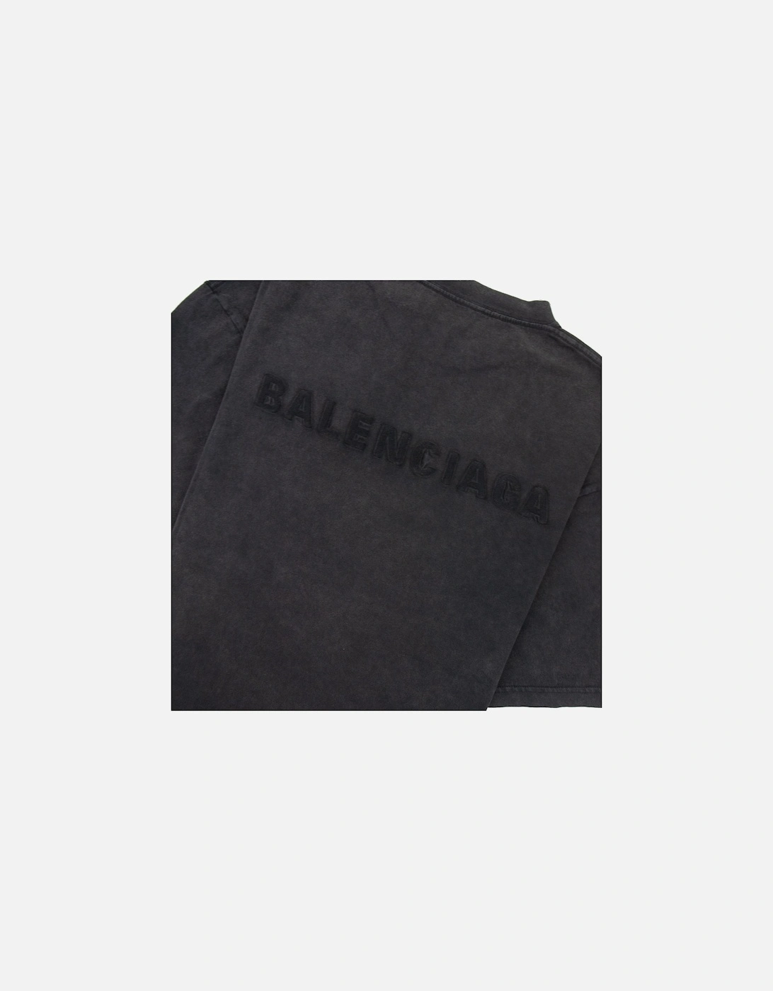 Logo Crewneck T Shirt Charcoal