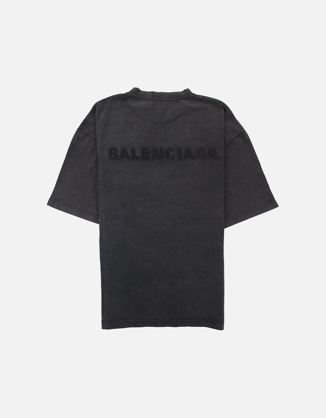 Logo Crewneck T Shirt Charcoal