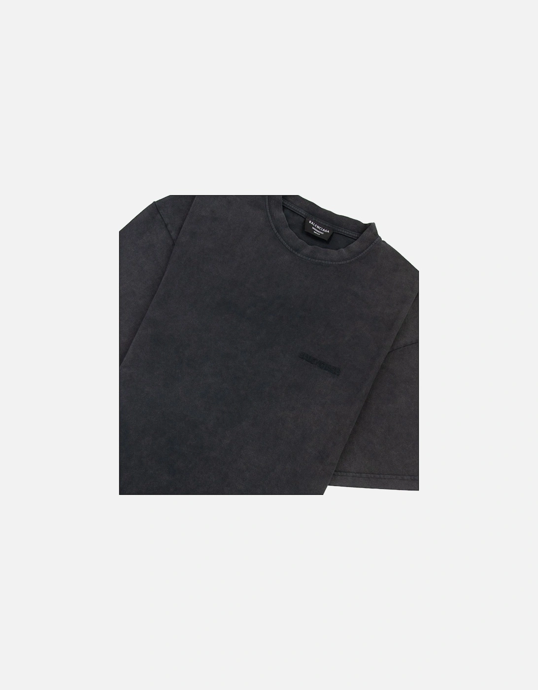 Logo Crewneck T Shirt Charcoal