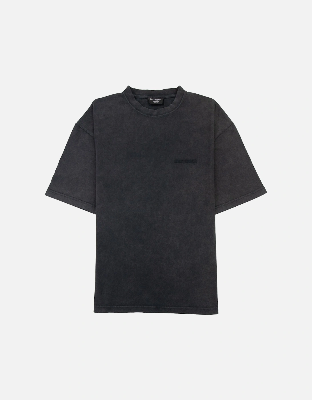 Logo Crewneck T Shirt Charcoal, 6 of 5
