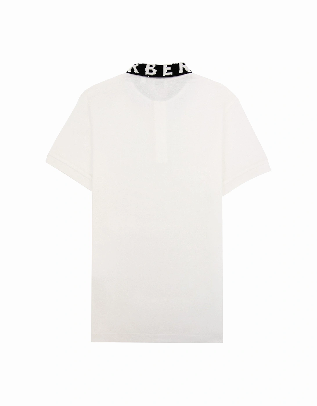 Ryland Block Collar Writing Polo White