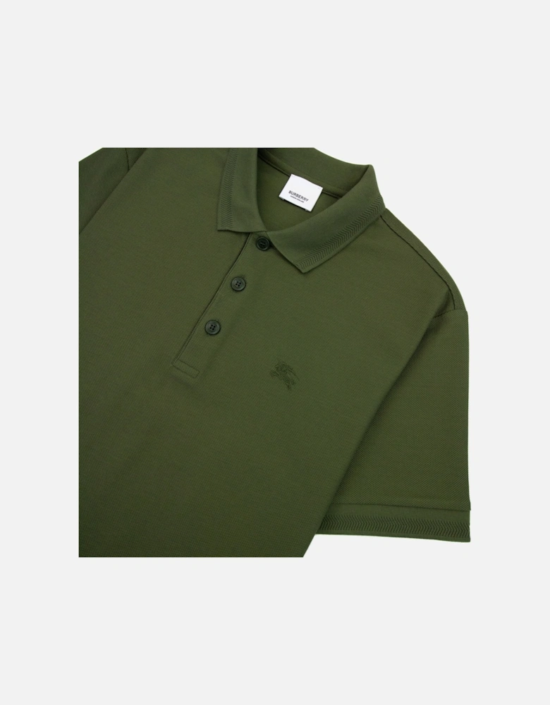 Manzoni Classic Logo Short Sleeve Polo Olive