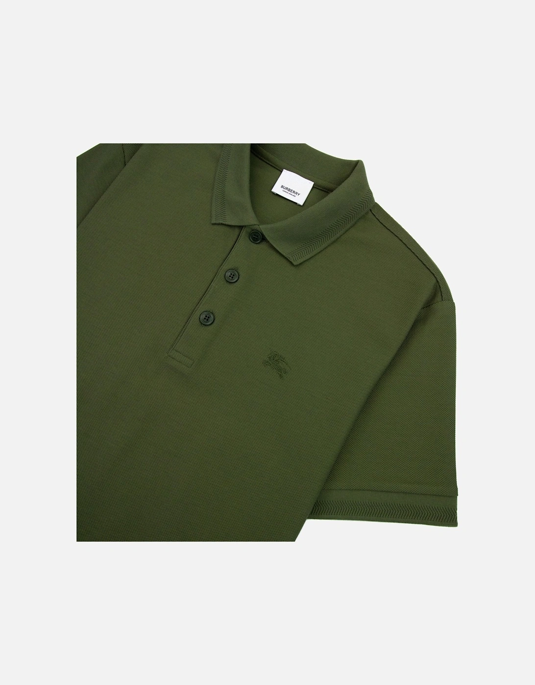 Manzoni Classic Logo Short Sleeve Polo Olive