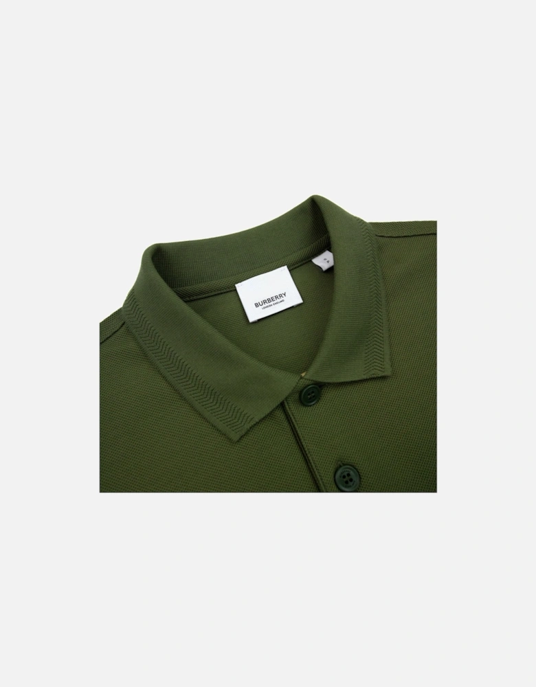 Manzoni Classic Logo Short Sleeve Polo Olive