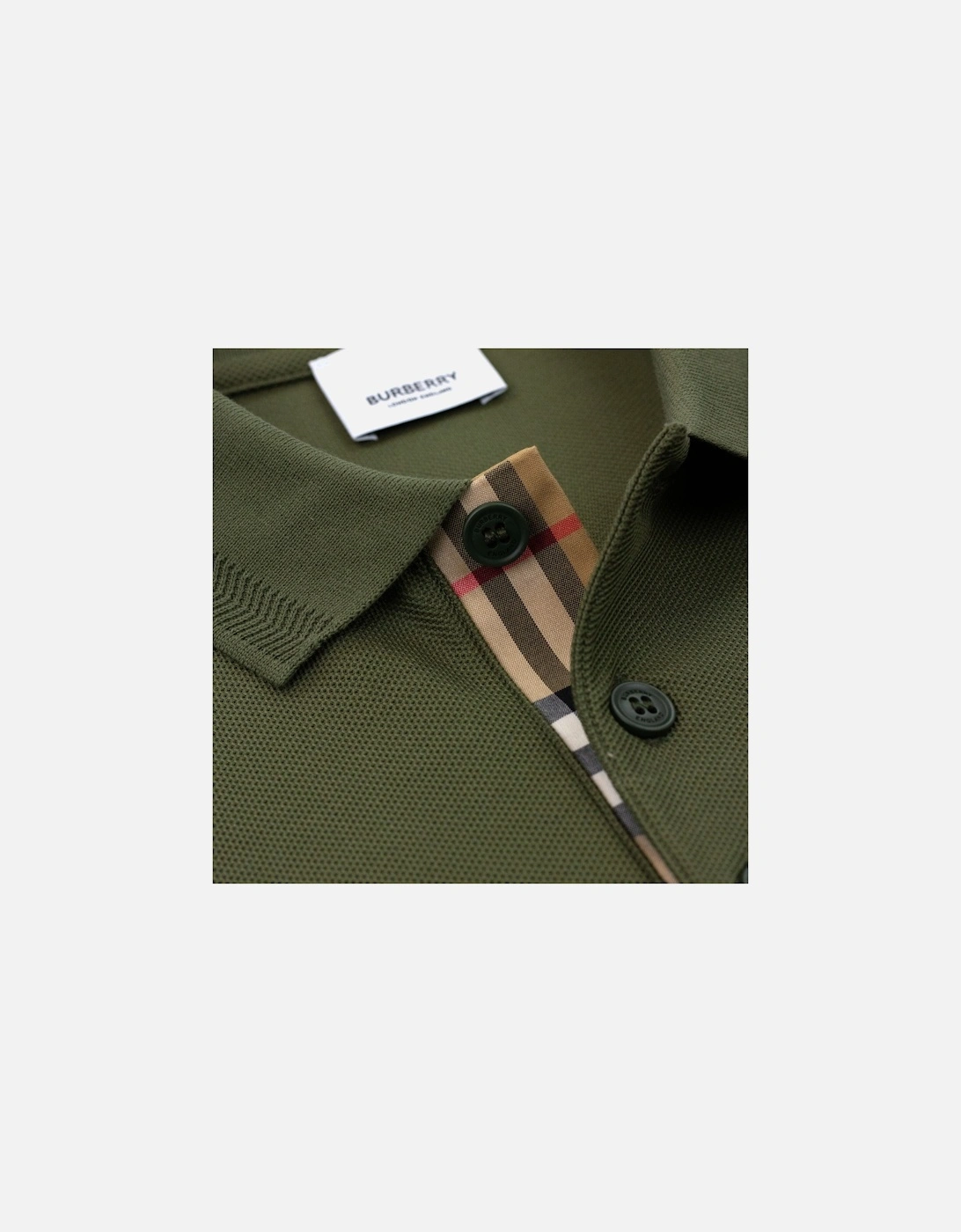 Manzoni Classic Logo Short Sleeve Polo Olive